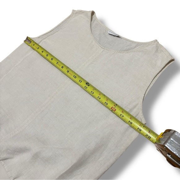 Tatuum Beige Boxy Linen Blouse OMALO – Small - Picture 8 of 13